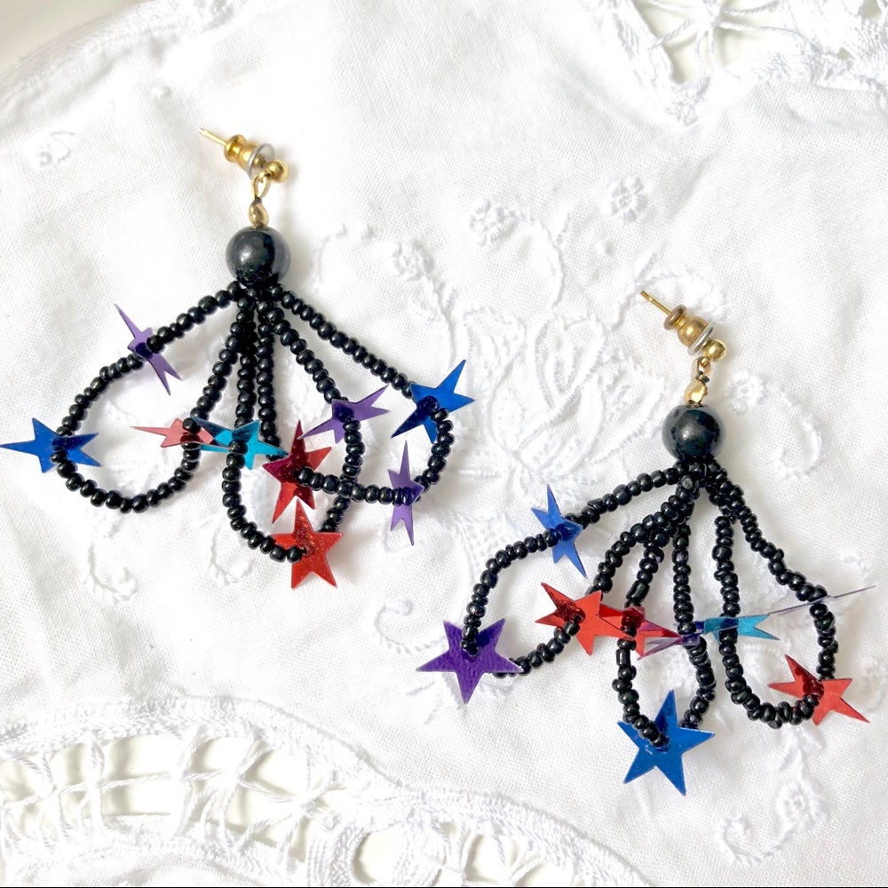 Vintage Lightweight Cluster Earrings